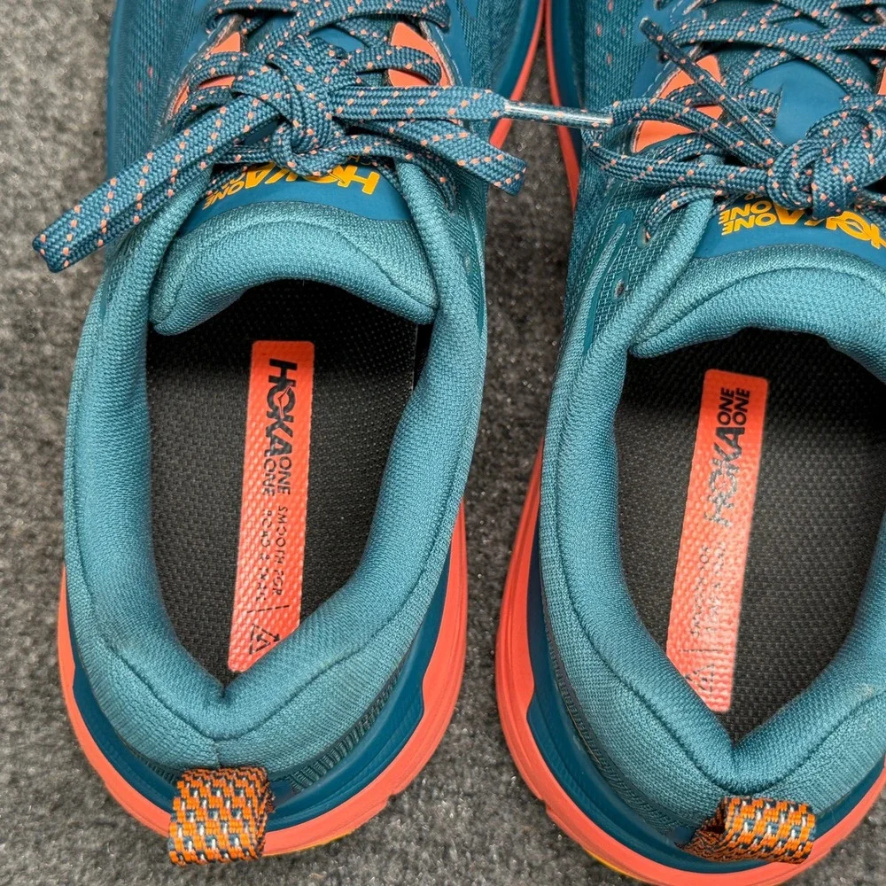 Hoka‎ Challenger ATR 6 GTX Trail Running Shoes Women's 11 Blue Coral Camelia Run